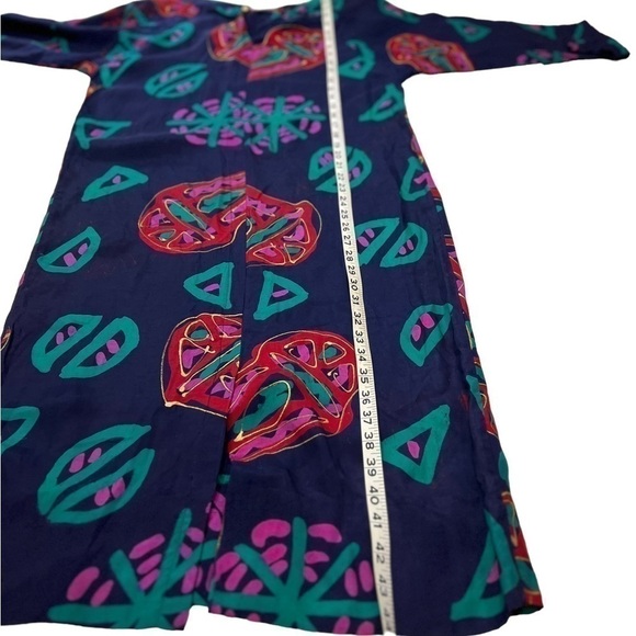 Vintage Adini Small Shift Dress Abstract Art to Wear. - Picture 10 of 12